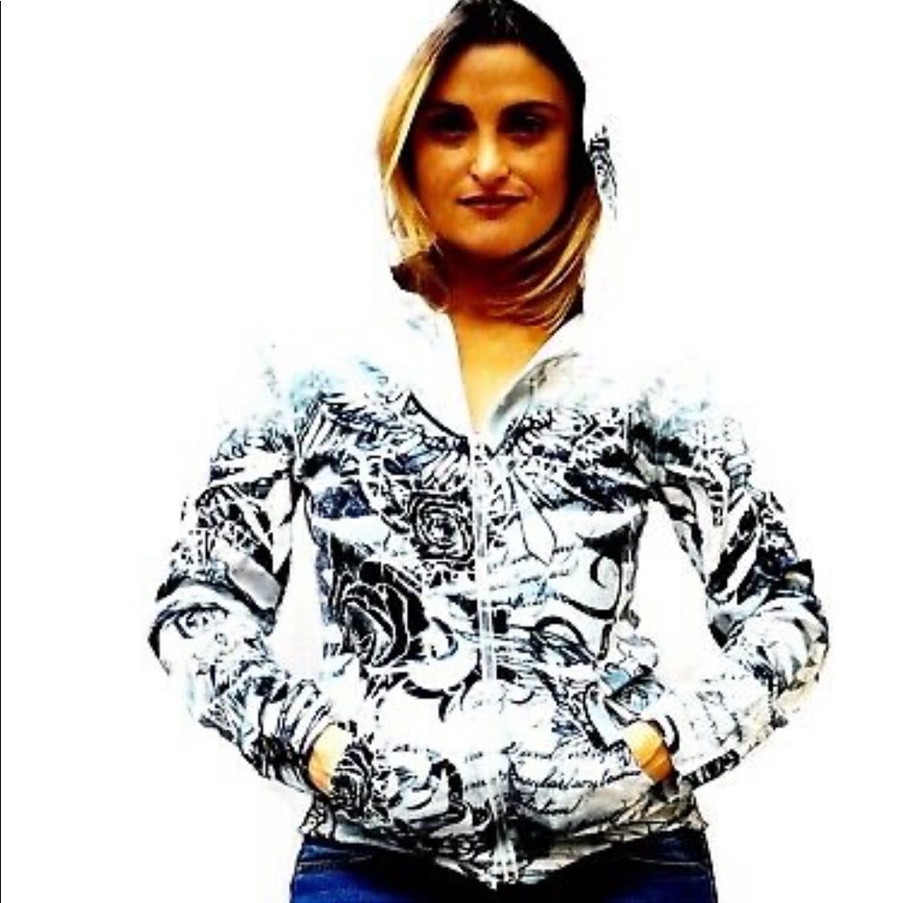 Sport Jacket Tie-dye Pattern Zip DNLA-D20